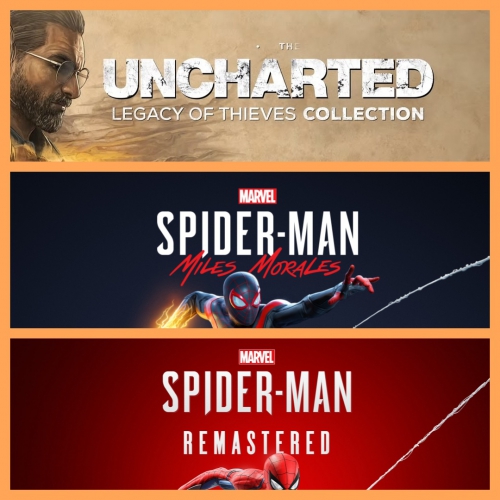  Marvel Spider-Man Miles Morales + Marvel Spider-Man Remastered + Uncharted Hırsızlar Mirası Koleksiyonu + Garanti
